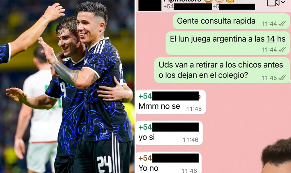 Pidió que no pasen el partido de Argentina en el colegio y el grupo de padres de WhatsApp reaccionó de la peor manera